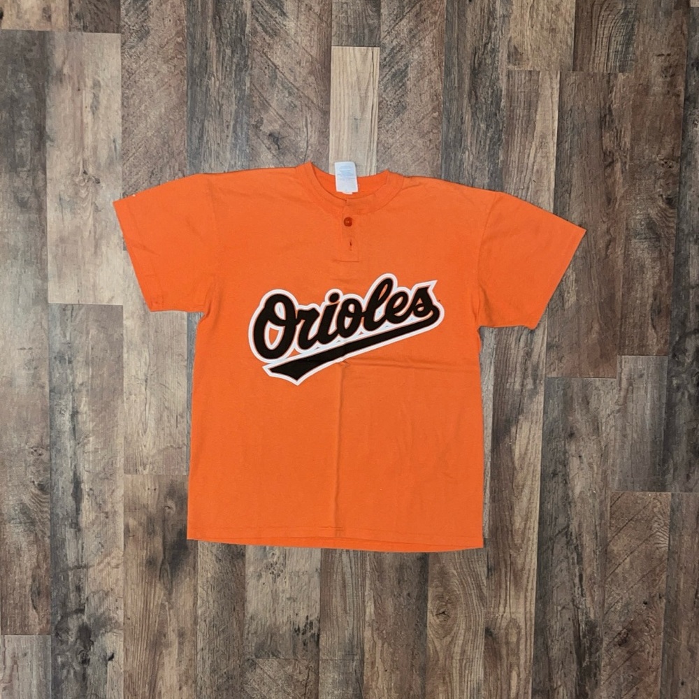 Majestic Baltimore Orioles Orange Baseball T-Shirt #10 (XL)